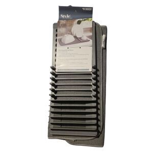 Gray Dish Drying Mat and Rack
